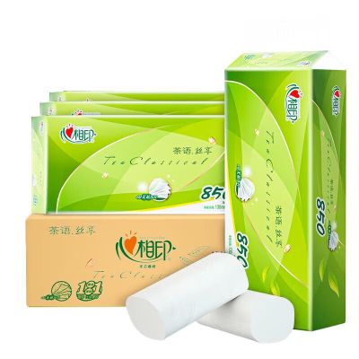 心相印茶语丝享无芯卷纸 4层*85克*10卷*4提