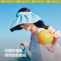 蕉下女士贝壳黑胶防晒帽BM532随机颜色