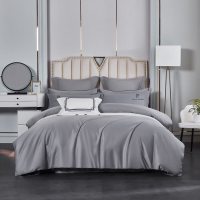 皮尔卡丹柔赛丝四件套-尊贵灰200*230cm PCATJ-0300