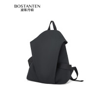 波斯丹顿双肩背包女旅游轻便大学生户外高颜值上课电脑书包男 黑色[干湿分离侧袋] B6242101