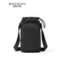 波斯丹顿水杯手机包轻便夏天水壶包运动瑜伽单肩斜挎迷你小包女男 黑色B1242901