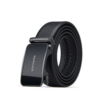 波斯丹顿男士皮带自动扣裤腰带送父亲送老公送男友正装裤带生日礼物 黑色B4231031