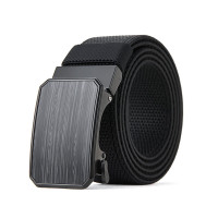 波斯丹顿男女自动扣编织帆布细腰带战术户外裤带学生军训皮带 黑色 120cmB4243461-00