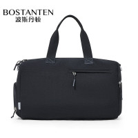 波斯丹顿行李袋短途出差多功能轻便户外运动健身男女款手提旅行包 黑色B1243131-00