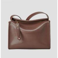 波斯丹顿牛皮包包斜挎包女包小众高级感女士单肩枕头包咖啡色 小包BL1244941CH-10