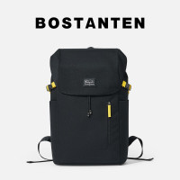 波斯丹顿双肩包百搭男士学院风书包旅行背包电脑包大容量包包情侣款 黑色B6243361-00