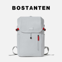 波斯丹顿双肩包百搭男士学院风书包旅行背包电脑包大容量包包情侣款 灰色B6243361-01