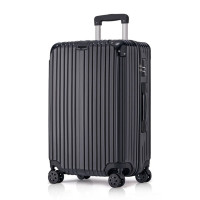 波斯丹顿旅行箱商务行李箱男女拉链款密码箱 商务黑 26英寸BJ9204020-00-26