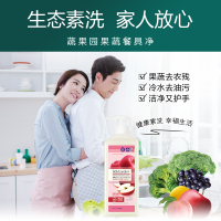 SukGarden蔬果园阳光富士果蔬餐具净(半透瓶)泵装 800g