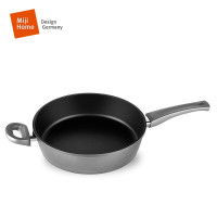 米技生活 星辰系列不粘锅28cm单柄煎炒锅(高拱玻璃盖)MIJI-STARTS28-AZ/CN