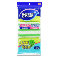 妙洁竹净去油百洁布MHCB3 13cm*9cm*3片