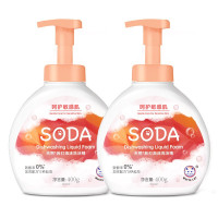 白猫天然苏打泡沫洗洁精400g*2瓶