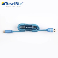 英国蓝旅Travel Blue安卓数据线豪华USB-A 转USB-C 3.0支持快充Type-C接口智能设备随机颜色