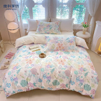 维科家纺LJ亲肤印花四件套-春暖花开200*230cm随机颜色