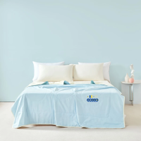 维科家纺柔绵大豆纤维夏凉被-天空蓝150*200cm随机颜色