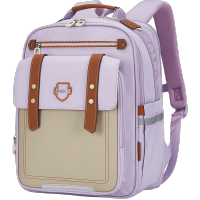 卡拉羊减负护脊超轻云朵书包3-6年级 CX2682薰衣草紫