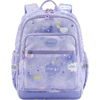 卡拉羊轻便大容量游学包1-4年级 CX2832薰衣草紫爱丽丝