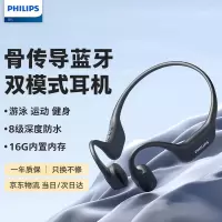 飞利浦(PHILIPS)TAA6609 骨传导运动游泳潜水蓝牙耳机随机颜色