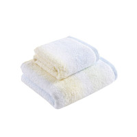 梦洁家纺幻彩流年系列纯棉毛巾礼盒 一方一面(蓝) 34*70cm 34*34cm