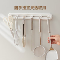 意可可可滑动免钉挂钩(6钩)-弯钩E23154随机颜色