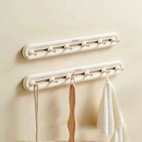 意可可可滑动免钉挂钩(6钩两个装)-直钩E23156随机颜色