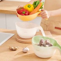 意可可双层沥水篮E24160随机颜色