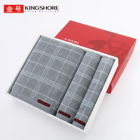 金号提缎花式线毛巾/浴巾/方巾 三件套 毛巾G1955H (11)/浴巾G3955H (46)/方巾G6955H(6)