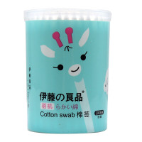 伊藤良品医用纸轴棉签(尖头,有机)100支/罐