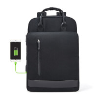 波斯丹顿笔记本电脑包大容量15.6寸双肩包 黑色升级版BJ6211071-00