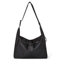 波斯丹顿单肩包男士休闲斜挎包纯色 黑色B1213021-00