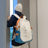 波斯丹顿双肩包女撞色学院风背包送挂件 桔配深蓝B6224011-40