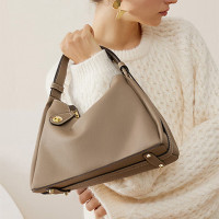 波斯丹顿腋下包牛皮手提女包单肩包 大象灰BL1233751ZB-01