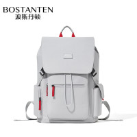 波斯丹顿双肩包休闲撞色背包学院风 灰色B6251201-01