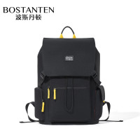 波斯丹顿双肩包休闲撞色背包学院风 黑色B6251201-00