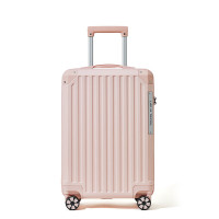波斯丹顿行李箱外置杯架拉链箱旅行箱 粉色20寸B9252078-62-20