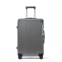 波斯丹顿行李箱外置杯架拉链箱旅行箱 灰色20寸B9252078-01-20