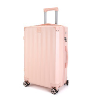 波斯丹顿旅行箱行李箱拉链前置挂扣箱子拉杆箱 粉色20寸B9252077-62-20
