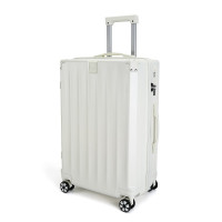 波斯丹顿旅行箱行李箱拉链前置挂扣箱子拉杆箱 白色20寸B9252077-03-20