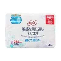 雨姬敏感肌裸感卫生巾棉柔日用245mm26片