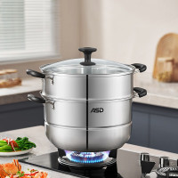 爱仕达 QVL1528 不锈钢复底二层蒸锅 28cm/6.9L