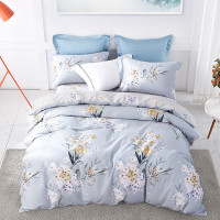 梦洁家纺 纯棉印花四件套:花颜如梦1010189514 被套:200*230cm