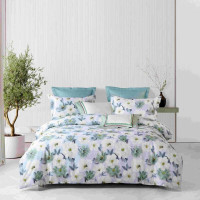 梦洁家纺 纯棉印花四件套:萱花 1010189085 被套:200*230cm