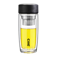 希乐卓越商务玻璃杯-黑 DS-517-H随机颜色 400ml 黑色