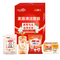 马头家庭清洁套装JCS2416(洗衣液500g+洗洁精1.008kg+洗衣粉508g+洗衣皂200g*2)