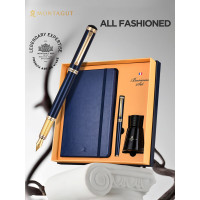 梦特娇 M2007-1睿智钢笔墨水笔记本套装_更新版 随机颜色