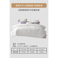 水星家纺 舒韵柔澳洲羊毛抗菌冬被 200*230cm