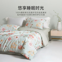 梦洁家纺纯棉印花四件套:花瑶 150*200