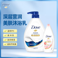 多芬沐浴乳深层营润+弹润水嫩(1000g+300g) 6902088946451