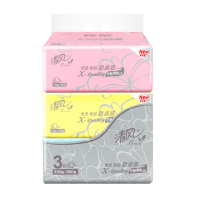 清风抽取式面巾3层110抽3包*1提 AR33LS1
