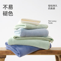 洁玉柔软吸水速干洗脸家用男女情侣毛巾(S) 两条袋装(颜色随机)DSJ4-013F-2